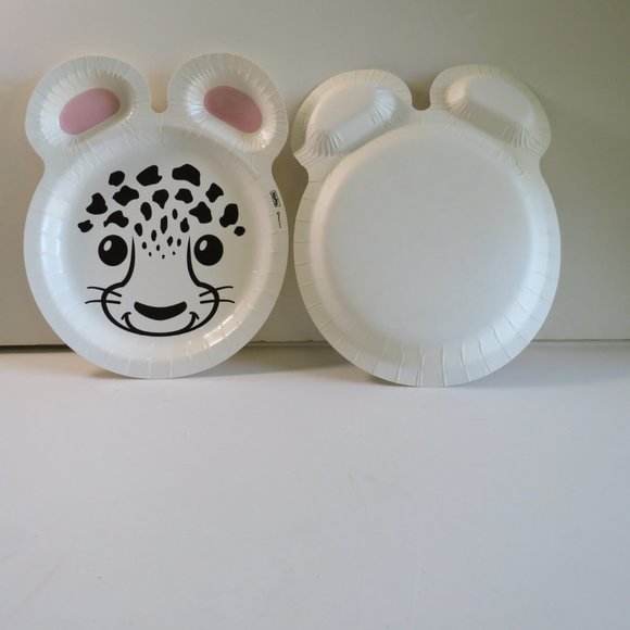 SNOW LEOPARD  ZOO PALS  Hefty paper plate (1 item) - Picture 1 of 4